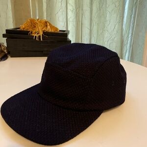 Gustin five panel camp hat monster sashiko indigo